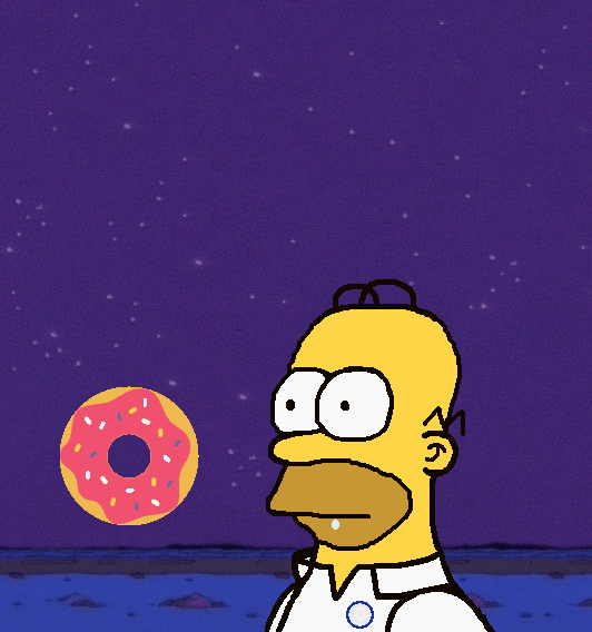 Petting Homer