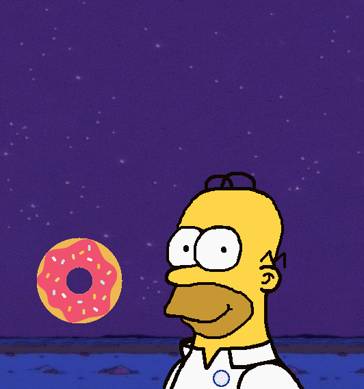 Feeding Homer donuts