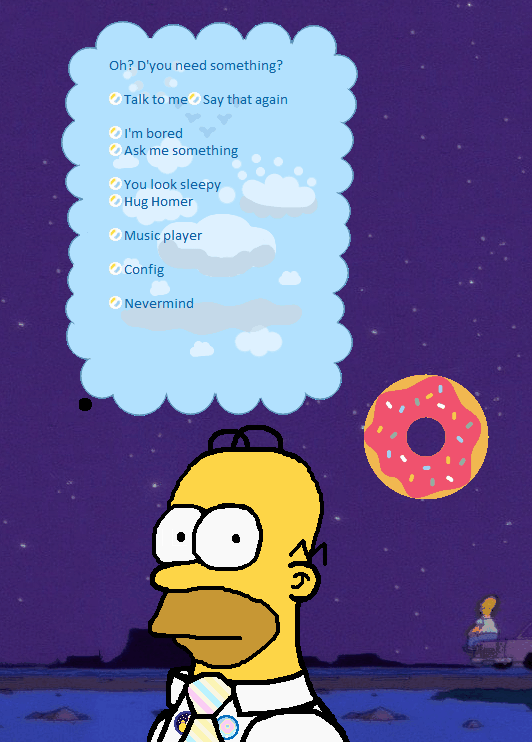 Homer sleeping