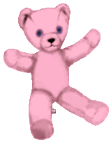 Pinky the teddy bear